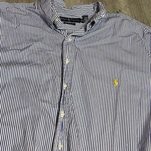 Ralph Lauren Polo Men's Classic Fit Blue Stripe Long Sleeve Button Down 2XL Bag6